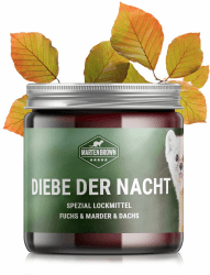 Diebe der Nacht 250ml Marder Lockmittel Gel für Marder, Fuchs, Dachs, Waschbären Duftstoff Lockstoff Köder für Fallen Marderlockmittel für Lebendfallen Köder für Marderfalle (59.96€ / l)