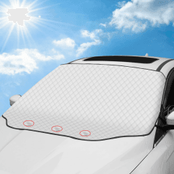 Tevlaphee Sonnenschutz Auto Frontscheibe, Windschutzscheibe Sonnenschutz, UV-Schutz für Sommer, Sonne, Staub, Schnee, EIS, Frost, 193 * 126cm