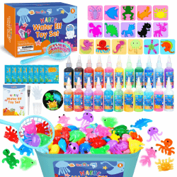 Dreamon Magic Water Elf Toy Kit, DIY 3D Magisches Wassergel-Spielzeug, Aqua Gelz Set mit 22 Farben & 16 Formen, Kreatives Spielzeug Geschenk für Kinder ab 3+, Jungen und Mädchen