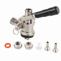 Bierspender, Keg-Koppler, S-Typ-Fass-Kupplung, Fass-Kupplung, S-Typ-Fassbierspender, S-Fass-Kupplung, Bierspender mit Sicherheits-Überdruckventil, Heimbrausystem
