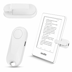 K2 RF Fernbedienung zum Seitenwenden zum Lesen auf Kindle, Paperwhite,Kobo,Surface, iPhone/Android Tablets Comics/Romane Fotografieren Kamera Videoaufzeichnung(weiß)