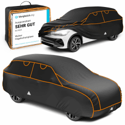 WALSER Hagelschutz Abdeckplane Auto, Auszeichnung Sehr Gut* Auto Hagelschutzplane, TÜV geprüfte* Abdeckplane Auto Perma Protect, Autogarage Abdeckung, Abdeckung Auto, Auto Abdeckung Größe 7 SUV/Van