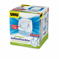 UHU Luftentfeuchter Ambiance, Bekämpft Feuchtigkeit und Schimmel in Wohnräumen, 450 g, weiß