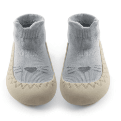 Exemaba Baby Sockenschuhe rutschfeste Niedlicher Cartoon Weicher Stricken Babybodenschuhe Kleinkind Schuhe 1-Paar