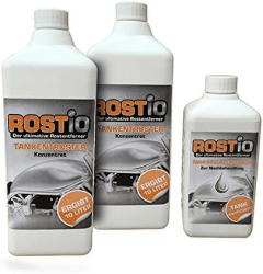2 Liter Rostio Tankentroster + 500ml Tank-Schutzemulsion Tankversiegelung Set - Tankentrostung leicht gemacht