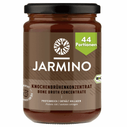 JARMINO Bio Knochenbrühe Konzentrat vom Rind, aus Deutschland, 440g (44 Portionen), Reich an Bio-Kollagen