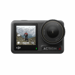 DJI Osmo Action 4 Essential-Combo – 4K/120fps wasserdichte Action-Kamera mit einem 1/1,3-Zoll-Sensor, atemberaubende Low-Light-Aufnahmen, 10-Bit- und D-Log M-Farbleistung, langlebiger 1.770 mAh-Akku