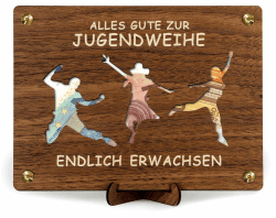 Giftota Jugendweihe Geldgeschenke Holz, Jugendweihe Geschenke Mädchen Junge, Geldgeschenke Verpackung mit Glückwunschkarte