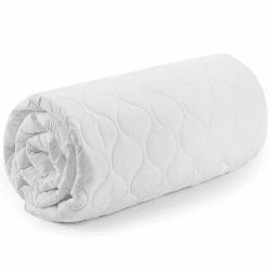gesteppter Matratzenschoner - passgenaue Matratzenauflage, tiefer Taschenmatratzenbezug, dehnbar bis zu 30 cm – Nicht wasserdicht (weiß) (Weiß, 90 x 200 + 30 cm)