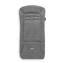 hauck Universal Sitzauflage für Buggys Kinderwagen & Fahrradanhängern aus Atmungsaktiver, Weicher Baumwolle, Einfache Befestigung, für Sommer & Winter (Pushchair Seat Liner, Charcoal)