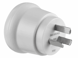 Electraline Travel 70044, Reiseadapter von Deutschland/Italien/Schweiz nach Australien/China, Weiß