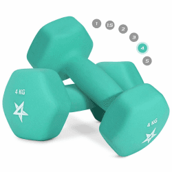 Yes4All Neopren Hanteln Set Gewichte, 2er-Sets, 1kg, 1.5kg, 2kg, 3kg, 4kg, 5kg, Dumbbells Set für Krafttraining Yoga Pilate