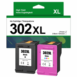 302 XL Druckerpatronen Multipack 302XL Ersatz für HP 302 Druckerpatronen Schwarz und Farbe für HP Envy 4525 4520 4522 4523 4524 Officejet 3830 3831 3833 Deskjet 3630 3636 3638 1110