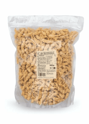 KoRo - Erbsenprotein Schnetzel 600 g - Aus 100 % gelben Erbsen - Fleischähnliche Konsistenz - Lecker zum Braten und Kochen