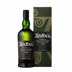 Ardbeg Ten Years Old Islay Whisky in Geschenkverpackung, 0,7L