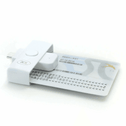 ACS ACR39U-NF II USB-C PocketMate Kartenleser eID Smart Card Compact Type-C – Weiß