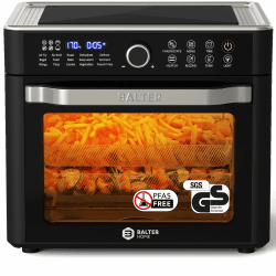 Balter Heißluftfritteuse XXL 22L Airfryer, 200 Programme, 40°-230°, Dörrautomat, 16 in 1 heissluftfritteuse, friteuse ohne Öl, Minibackofen, Rezeptbuch, 1800W
