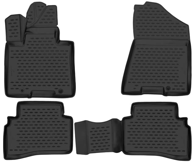 Walser XTR Gummi Fussmatten Auto für Hyundai Tucson (TL, TLE) 05/2015-12/2020, 100% passgenaue Auto Fußmatten, robuste Universal Fußmatte Auto, Gummimatten Auto, Auto Fussmatten Gummi
