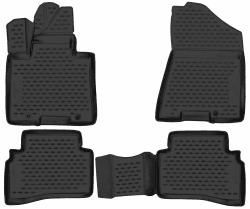 Walser XTR Gummi Fussmatten Auto für Hyundai Tucson (TL, TLE) 05/2015-12/2020, 100% passgenaue Auto Fußmatten, robuste Universal Fußmatte Auto, Gummimatten Auto, Auto Fussmatten Gummi