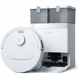 ECOVACS DEEBOT T30C Omni, Saugroboter mit Wischfunktion, 20.000 Pa, OZMO Turbo 2.0 Wischsystem, ZeroTangle 3.0 Anti-Verheddern, TruEdge 2.0 Kantenreinigung, All-in-One-Station, 75°C Moppwäsche, Weiß