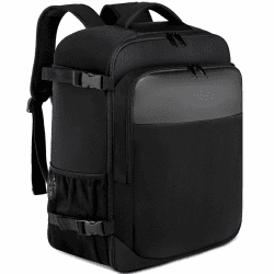 Handgepäck für Ryanair 40x20x25 Klein Handgepäck Rucksack für Flugzeug 20L Reiserucksack für Herren und Damen mit USB Ladeanschluss Reisetasche 14 Zoll Laptop Rucksack, Schwarz