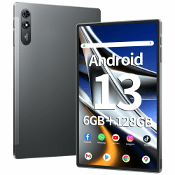 SGIN Tablet 10.51 Inch 6GB RAM 128GB ROM Touch Screen Android 13 Tablet IPS 1200x1920 FHD Telephoto 5MP + 13MP Bluetooth 5.0 WiFi Battery 6200mAh