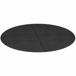 Deluxe Solarfolie Ø 366 cm rund | schwarz | Solarplane für Pool | Poolheizung schwarz/schwarz 366 cm
