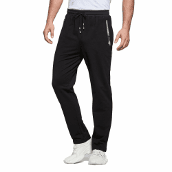 JustSun Jogginghose Herren Baumwolle Hose mit Reißverschluss Taschen