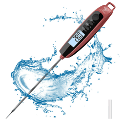 Fleischthermometer Grillthermometer Bratenthermometer Küchenthermometer Digital Thermometer mit 3s Sofortiges Auslesen und IPX6 Wasserdichter für Küche,Kochen,Grill,BBQ
