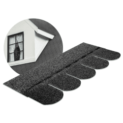 Bitumen Dachschindeln Biberschwanz Schindeln Bitumendachschindeln wetterfest vielseitig einsetzbar für Gartenhaus Carport und mehr Alternative zu Metall-Dachplatten Schwarz 21 Stück