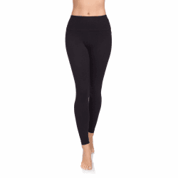 Leggings Damen Aus 95% Baumwolle High Waist Baumwoll Leggings Lang Für Frauen Freizeit Relax Bequeme Freizeit Hose Damen Hosen Sommer 38 Schwarz