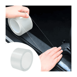 Auto Einstiegsleisten Kantenschutz Aufkleber, Autotür Kantenschutz Dekorative Aufkleber, Selbstklebend Schutzfolie Lackschutzfolie Auto Passend(Transparent1)