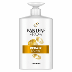 Pantene Pro-V Repair & Care Shampoo 1000ml Pumpspender. Schwaches, Trockenes, Geschädigtes Haar. Reinigt Sanft. Schützt Haarbindungen. Ohne Silikone, Mineralöle und Farbstoffe