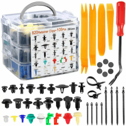 925 Pcs Befestigungsclips Auto, Plastikklips Satz, Universal Türverkleidung Klammern, Auto Befestigung Clips, Stoßstangen Zierleisten Plastikklips Set, Befestigungssatz, Kunststoff Clips