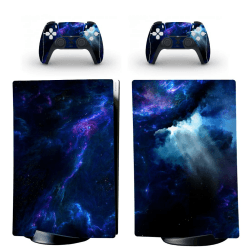 Skin Sticker/Aufkleber Folie schützende Haut Schale kompatibel mit Sony PS5 Konsole und 2 Dualshock Controller-0503 Digital Edtion