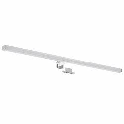SEBSON® LED Spiegelleuchte 80cm, Bad IP44, Aufbauleuchte + Klemmleuchte, neutralweiß 4000K, 780x98x44mm, 15W 1300lm, Aluminium, Schminklicht