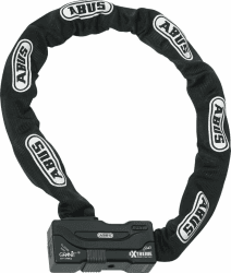 ABUS Schloss-Ketten-Kombi Granit Extreme Plus 59 - Motorradschloss aus 12 mm starker Sechskantkette - ABUS-Sicherheitslevel 20 - 170 cm Kettenlänge
