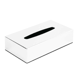 Bolero CF121 Chromierte rechteckige Papiertuch-Box, 61 x 254 x 139 mm