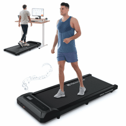 Mobvoi Home Walking Laufband, Walking Pad, Laufband-Schreibtisch, kompakte Laufbänder, 6 km/h, tragbares Laufband, GEH- und Jogginggerät mit Fernbedienung, LED-Anzeige, für Zuhause und Büro 120kg