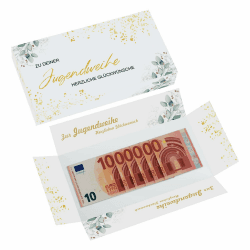 Jugendweihe Geldgeschenk Geschenkverpackung Geldgeschenk zur Jugendweihe Erste Million Jugendweihe für Erwachsen Party Gäste Deko (Jugendweihe)