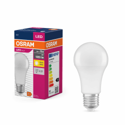 OSRAM LED Star Value Classic A60 LED Lampe für E27 Sockel, Birnenform, FR, 806 Lumen, tageslichtweiß (6500K), Ersatz für herkömmliche 60W Glühbirnen, nicht dimmbar, 10er-Pack