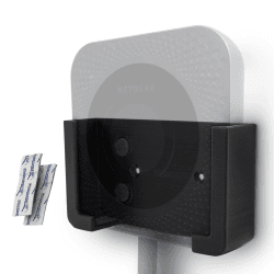 Wandhalterung Router Halter Schwarz mit Filzeinlage passend für Netgear Nighthawk M1 M2 M5 MR1100 MR5200 Halterung