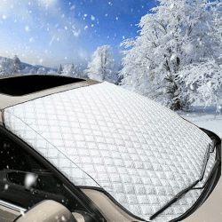Windschutzscheibenabdeckung Frontscheibenabdeckung Winter Scheibenabdeckung Auto Frostabdeckung Sonnenschutz Winschutzscheiben Abdeckung Faltbar Für Die Gegen Schnee, EIS,150X100CM