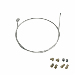 Kupplungskabel Ø2mm Universal 2 Meter, universal bremsseil motorrad mit Kabelklemme für Motorräder, Mopeds aus verzinktem Stahl Zuverlässiges Ersatzteil