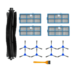 Fantisi Ersatzteile Zubehör Für Hosome G9070 Roboterstaubsauger Paket mit 1 Hauptbürsten, 4 Filtern, 8 Seitenbürsten, 1 Reinigungsbürste
