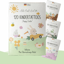 lila liebt dich® 120 angesagte Tattoo Kinder Ostern // Kindertattoos hautfreundlich & dermatologisch getestet // Ostergeschenke Kinder