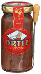 Ortiz Sardellen Filets (Anchovis) in Olivenöl, (95g) 3,3 oz