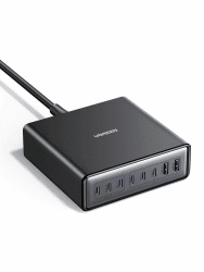 UGREEN USB C Ladegerät 200W GaN Netzteil 8-Port Desktop Ladestation PD Charger 100W Schnellladegerät mehrfach unterstützt PPS kompatibel mit MacBook Pro/Air, iPhone Serien, Galaxy Serien usw.