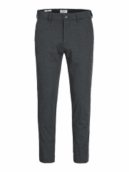 JACK & JONES Male Chino Hose Slim Fit Chino Hose 33W / 30L Dark Grey Melange