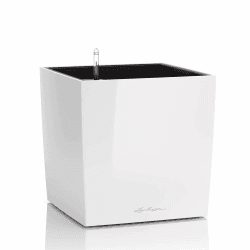 LECHUZA CUBE Premium 40 weiß hochglanz 16360